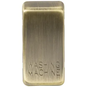 Switch cover "marked WASHING MACHINE" - antique br