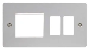 Hotel Accessory Plate - 2 Gang Gridpro Frontplate
