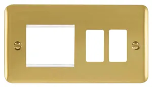 Hotel Accessory Plate - 2 Gang Gridpro Frontplate