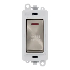 20AX Double Pole Switch With LED Module - Polar Wh