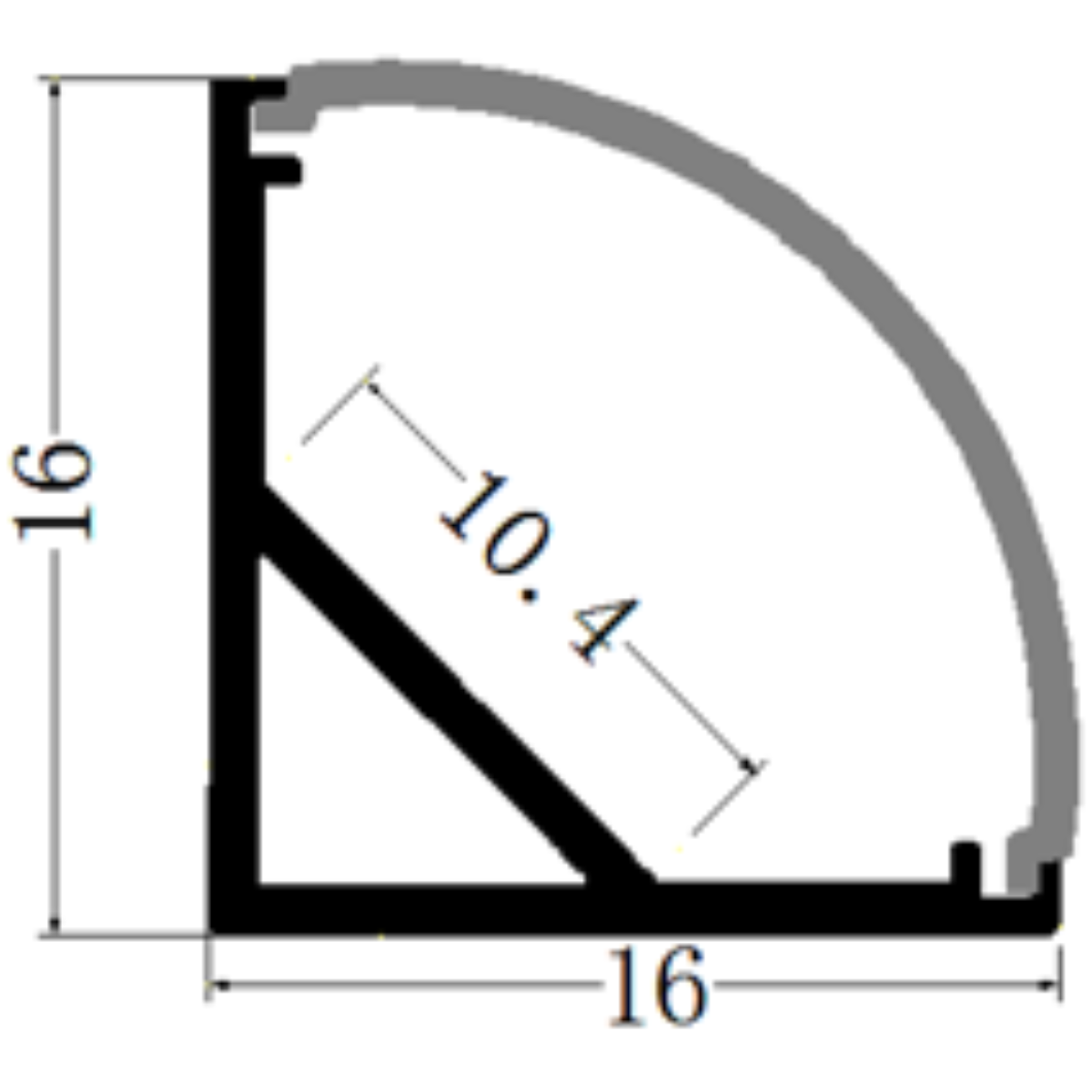 Profile, Surface Mount Corner