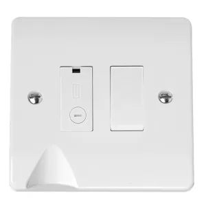 13A SWITCHED FUSED CONNECTION UNIT - WITH FLEX OUT