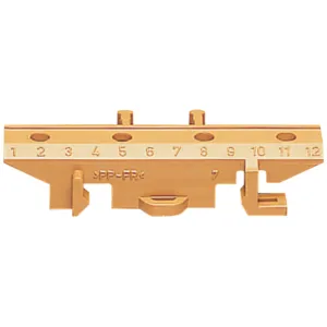 Mounting base f. brass terminals, brown