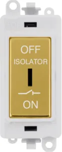 10A 3 POLE FAN ISOLATION SWITCH - POLAR WHITE INSE