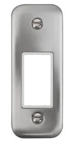 1 Gang MiniGrid Unfurnished Architrave Plate - 1 A