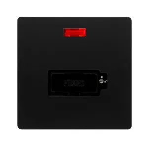13A LOCKABLE  FUSED CONNECTION UNIT WITH NEON - MA