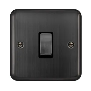 20A INGOT DOUBLE POLE PLATE SWITCH - MATT BRONZE -