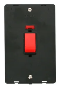 Definity - 50A 2 Gang Double Pole Switch With Neon