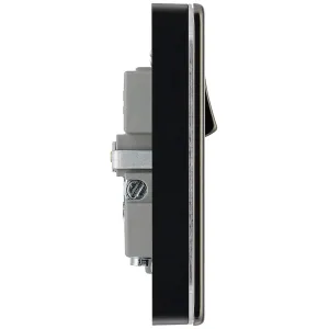 SCREWLESS FLATPLATE BLACK NICKEL SINGLE SWITCHED 1