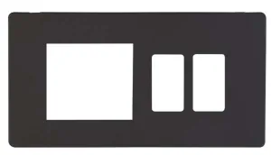 Hotel Accessory Plate - 2 Gang Gridpro Frontplate
