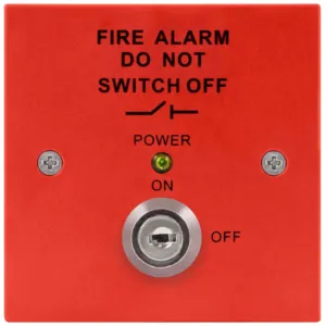 FIRE PANEL ISOLATOR SWITCH RED