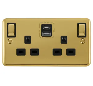 2G 13A SW SKT 4.2A A&C USB INGOT DPBR BK