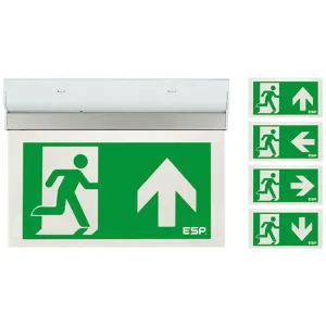 Duceri Emergency Exit Sign 3W LED IP20 All Legends