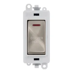 20AX Double Pole Switch With LED Module - Polar Wh