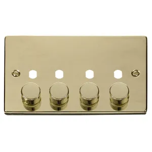 VPBR 4 GANG DOUBLE DIMMER PLATE & KNOBS