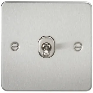 10AX 1G 2-way Toggle Switch - Brushed Chrome