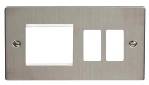 Hotel Accessory Plate - 2 Gang Gridpro Frontplate