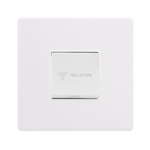 10A 3 POLE FAN ISOLATION PLATE SWITCH