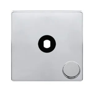 1 GANG UNFURNISHED DIMMER PLATE & KNOBS - POLISHED