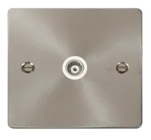 1 Gang Isolated Coaxial Socket  - White