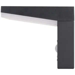 Wall Light, Aries Solar 3000K, c/w PIR IP44