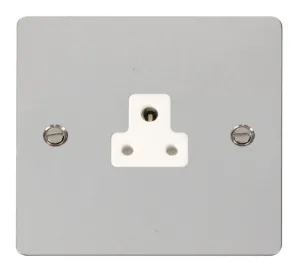 2A Round Pin Socket Outlet  - White