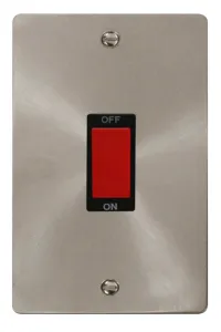 Define - 50A 2 Gang Double Pole Switch (Vertical)