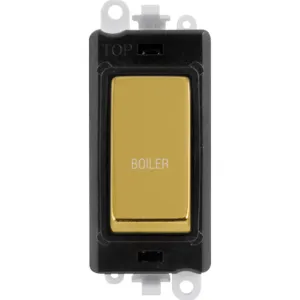 20AX Double Pole Switch Module - Black - Polished