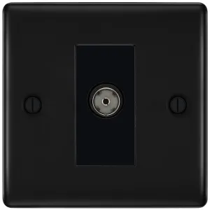 NEXUS METAL MATT BLACK SINGLE ISOLATED SOCKET FOR