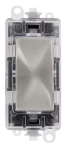 250V~ Red Transparent Illuminated Blank Module - S
