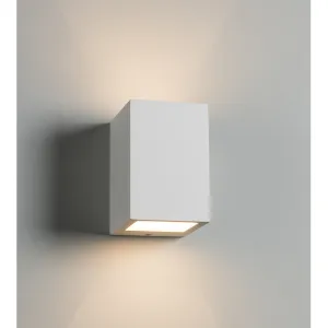 230V G9 40W Cuboid Up and Down Plaster Wall Light