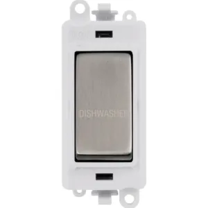 20AX Double Pole Switch Module - Polar White - Sta
