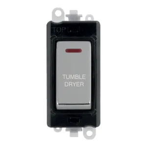 20AX Double Pole Switch With LED Module - Black -