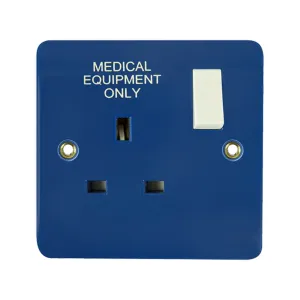 13A 1G DP SW BLUE MEDICAL SOCKET TE