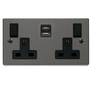 2G 13A SW SKT 4.2A A&C USB VPBN BK