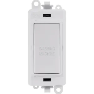 20AX Double Pole Switch Module - Polar White - Was
