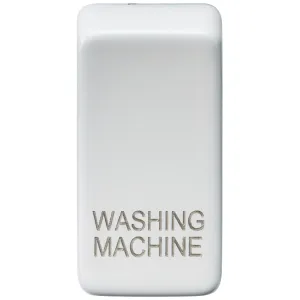 Switch cover "marked WASHING MACHINE" - matt white