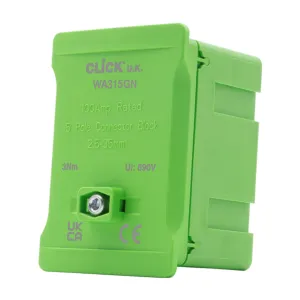 100A 1 POLE 5 X 2.5~35MM LINK BOX - GREEN
