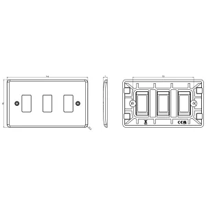 Faceplate, 3G Curved Edge
