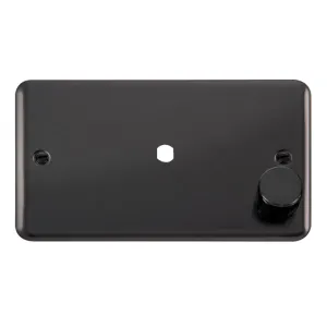 2 Gang Dimmer Plate & Knob (630W or 1000W) - 1 Ape