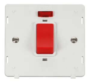Definity - 50A 1 Gang Double Pole Switch With Neon