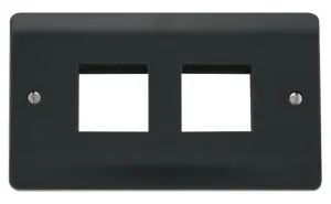 2 Gang Plate 2 x 2 Aperture
