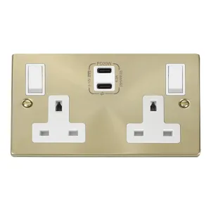 DECO 'NON INGOT' 13A 2 GANG SWITCHED SAFETY SHUTTE