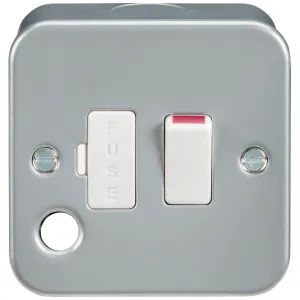Metal Clad 13A Switched Fused Spur Unit with Flex