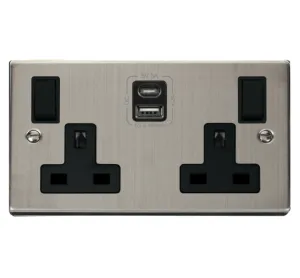 2G 13A SW SKT 4.2A A&C USB VPSS BK