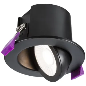 SpektroLED Evo Tilt - Fire Rated IP65 Downlight wi