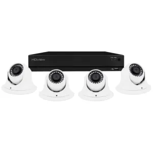 8CH 4MP 8TB 4 WHITE DOME CAMERA KIT