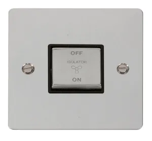 10A INGOT 3 POLE FAN ISOLATION PLATE SWITCH