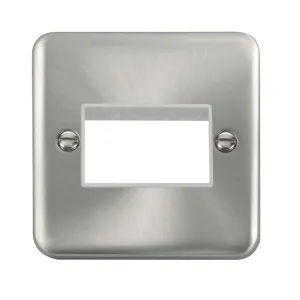 1 Gang MiniGrid Unfurnished Plate - 3 Apertures