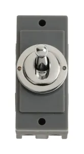 10AX 2 Way Toggle Switch Module - Chrome